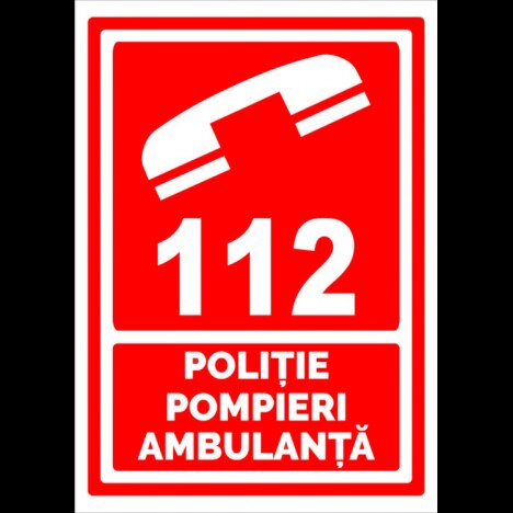 Indicator politie salvare si ambulanta 112
